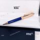2020 New Montblanc Petit Prince Rose Gold and Blue Rollerball Pen (4)_th.jpg